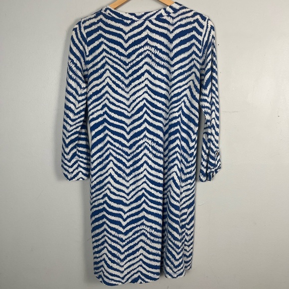 Lilly Pulitzer Rossmore Midi T-Shirt Dress Blue Stripe Zebron, Size small - Picture 10 of 10